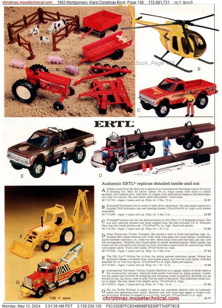 1983 Montgomery Ward Christmas Book, Page 136