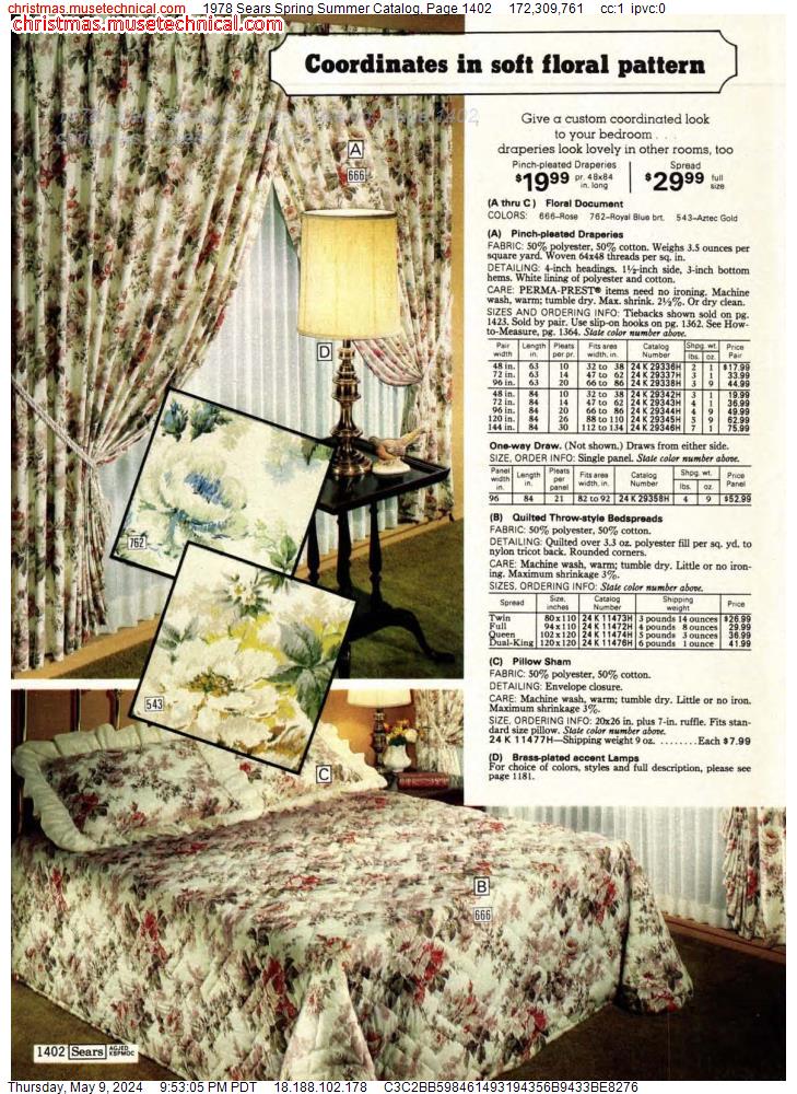 1978 Sears Spring Summer Catalog, Page 1402