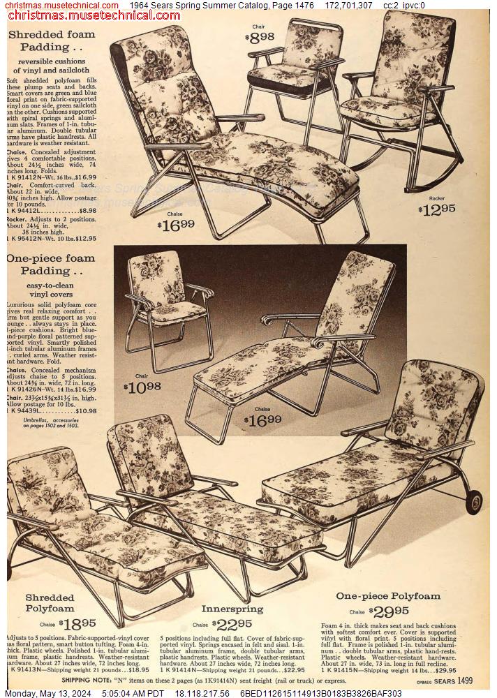 1964 Sears Spring Summer Catalog, Page 1476