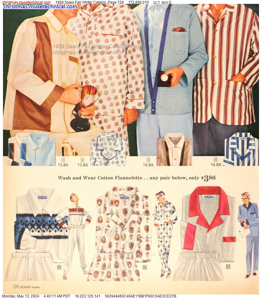 1959 Sears Fall Winter Catalog, Page 726