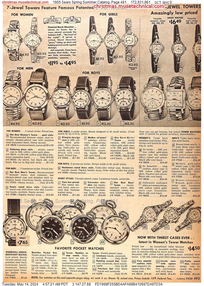 1955 Sears Spring Summer Catalog, Page 491