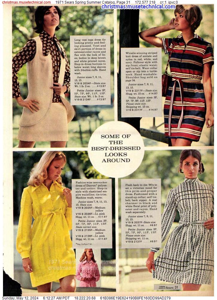 1971 Sears Spring Summer Catalog, Page 31