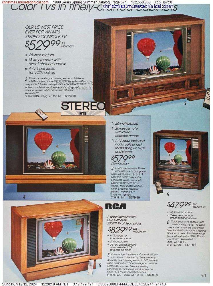 1988 Sears Spring Summer Catalog, Page 671