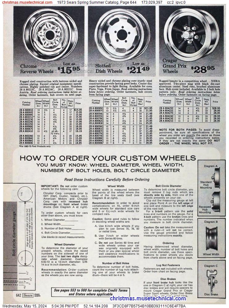 1973 Sears Spring Summer Catalog, Page 644