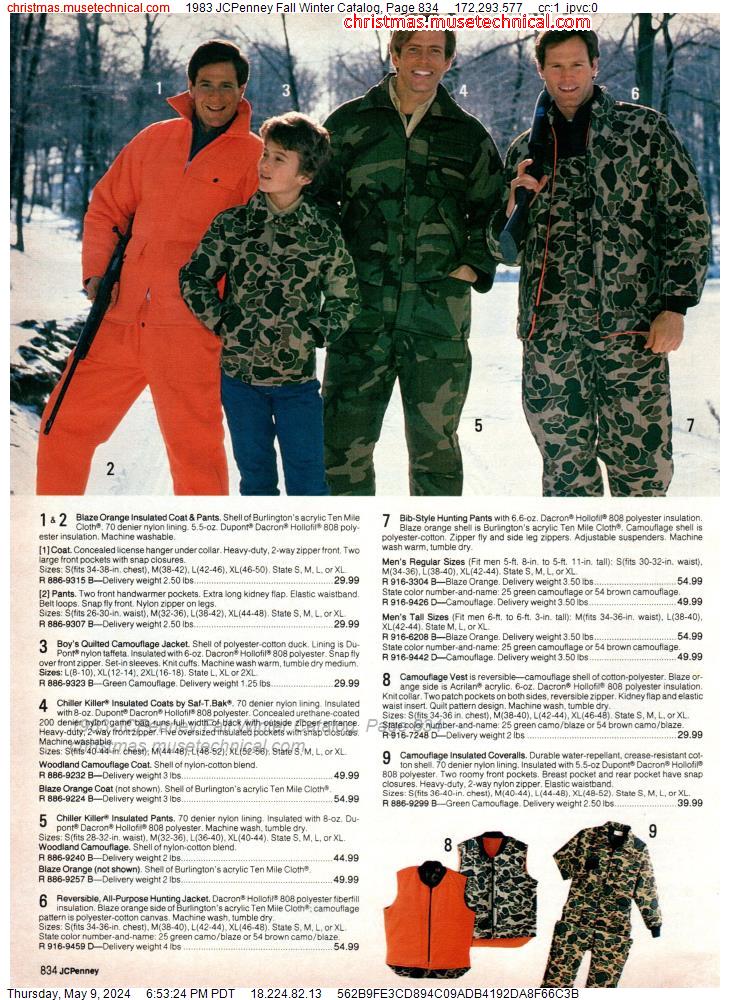 1983 JCPenney Fall Winter Catalog, Page 834