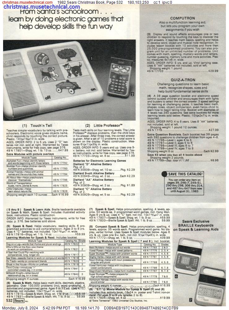 1982 Sears Christmas Book, Page 532