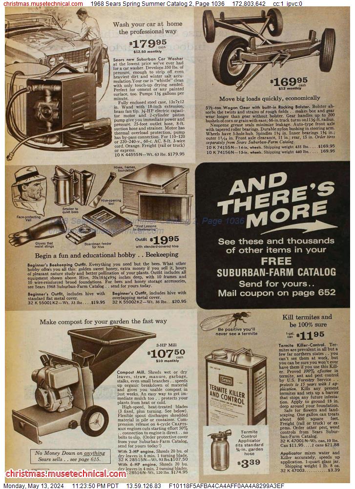 1968 Sears Spring Summer Catalog 2, Page 1036