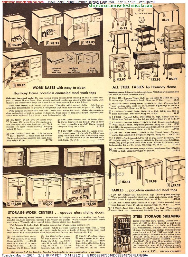 1950 Sears Spring Summer Catalog, Page 558