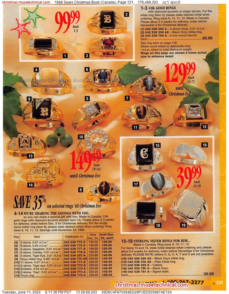 1998 Sears Christmas Book (Canada), Page 131