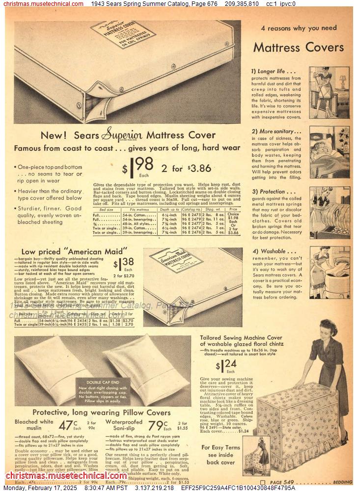 1943 Sears Spring Summer Catalog, Page 676