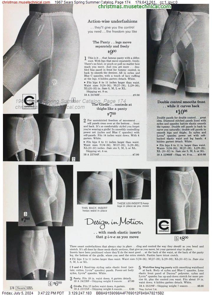 1967 Sears Spring Summer Catalog, Page 174