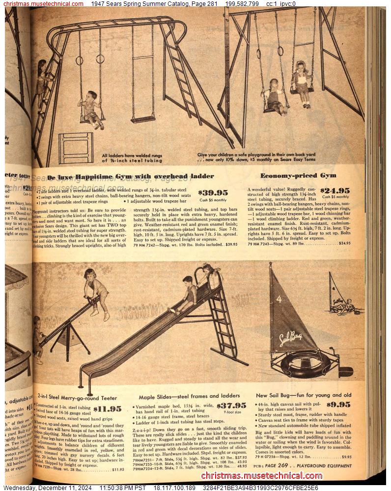 1947 Sears Spring Summer Catalog, Page 281