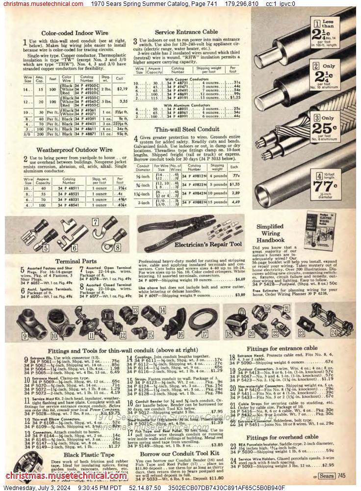 1970 Sears Spring Summer Catalog, Page 741