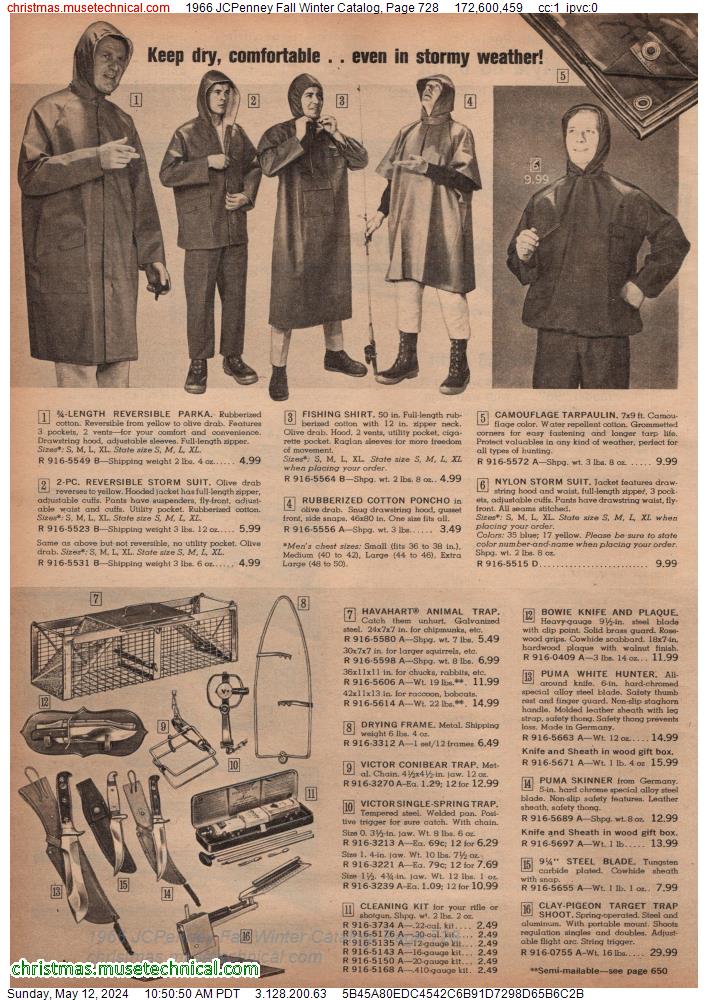 1966 JCPenney Fall Winter Catalog, Page 728