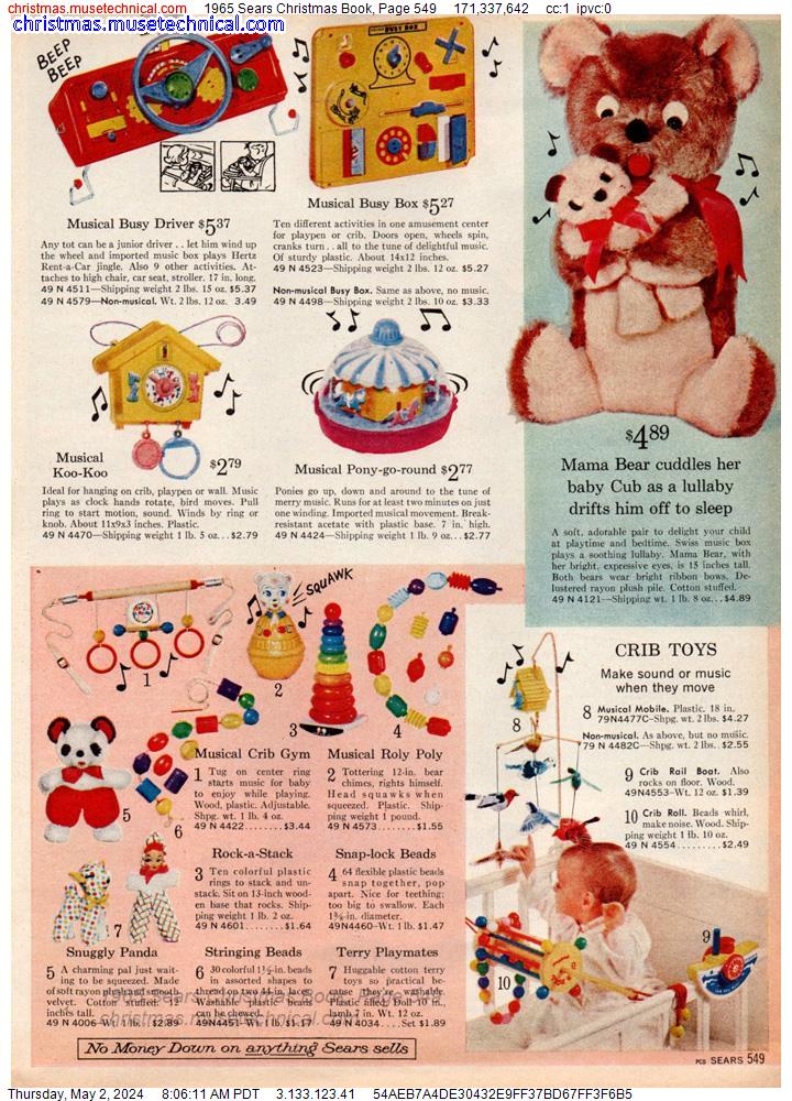 1965 Sears Christmas Book, Page 549
