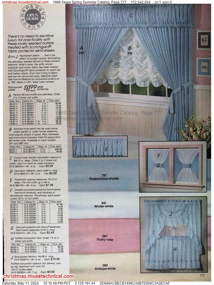 1988 Sears Spring Summer Catalog, Page 777