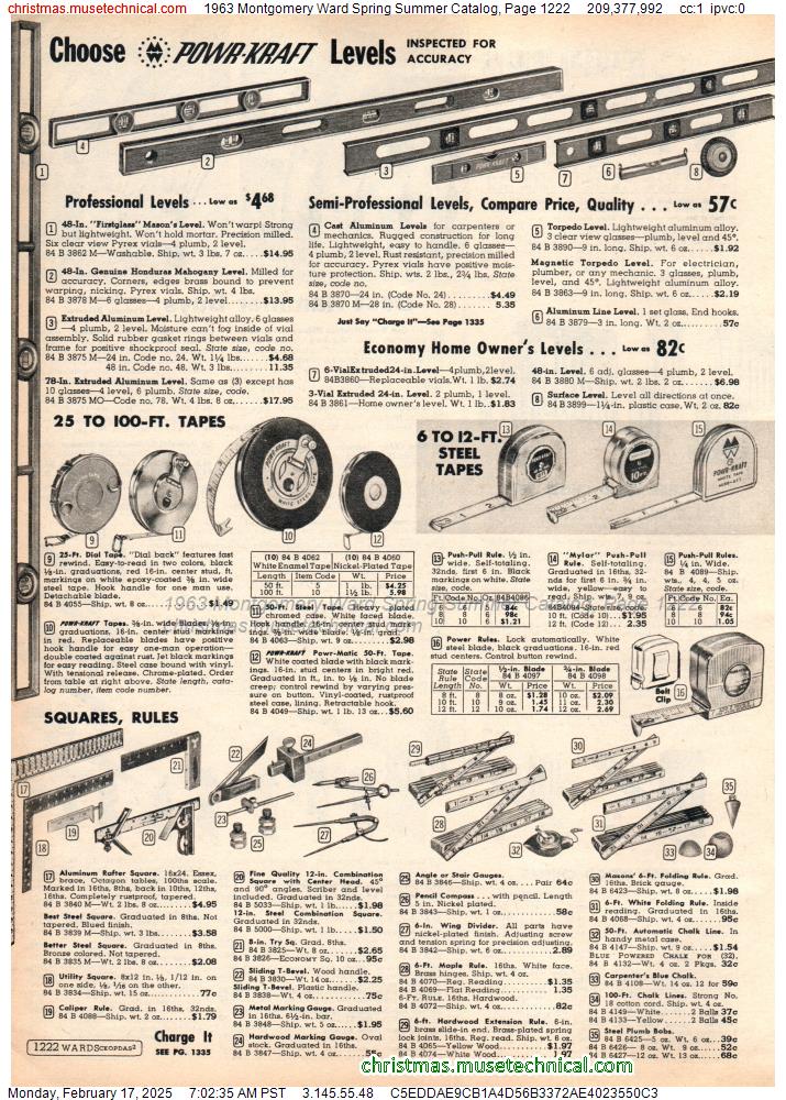 1963 Montgomery Ward Spring Summer Catalog, Page 1222