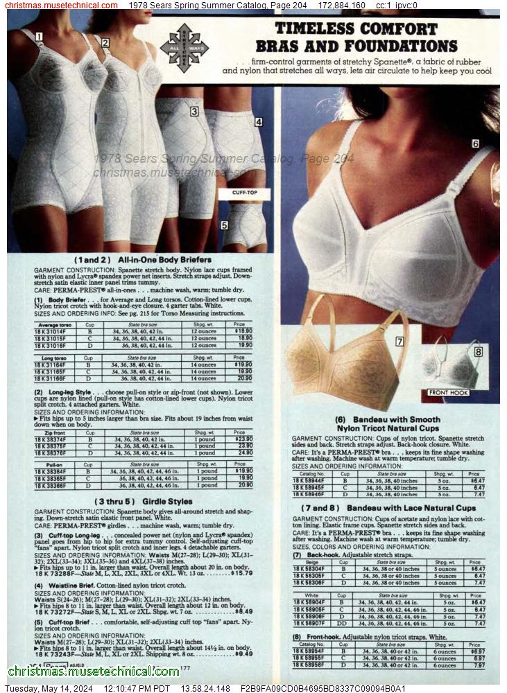 1978 Sears Spring Summer Catalog, Page 204
