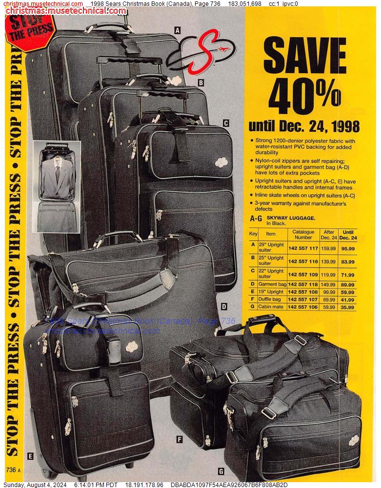 1998 Sears Christmas Book (Canada), Page 736