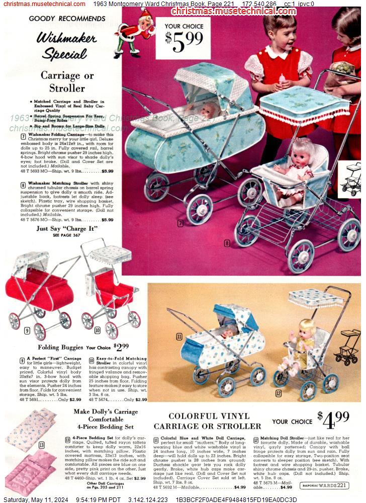 1963 Montgomery Ward Christmas Book, Page 221
