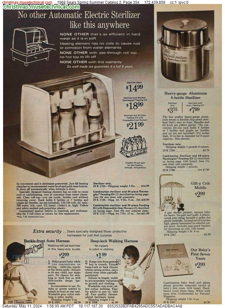 1968 Sears Spring Summer Catalog 2, Page 354
