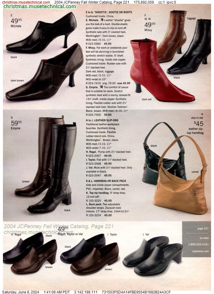2004 JCPenney Fall Winter Catalog, Page 221
