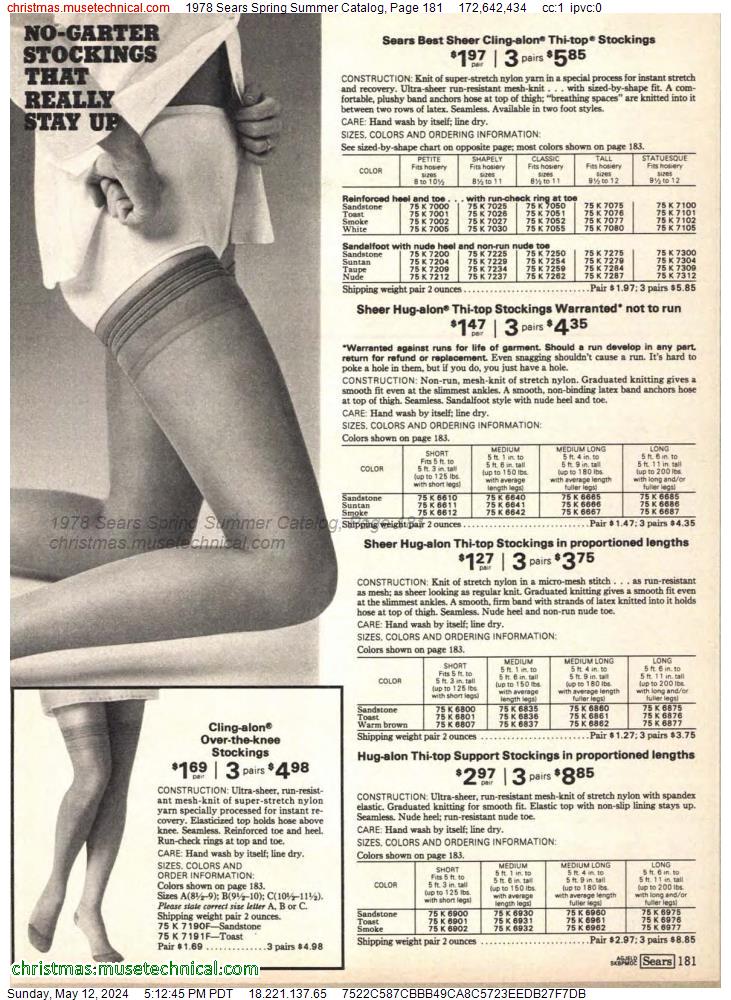 1978 Sears Spring Summer Catalog, Page 181