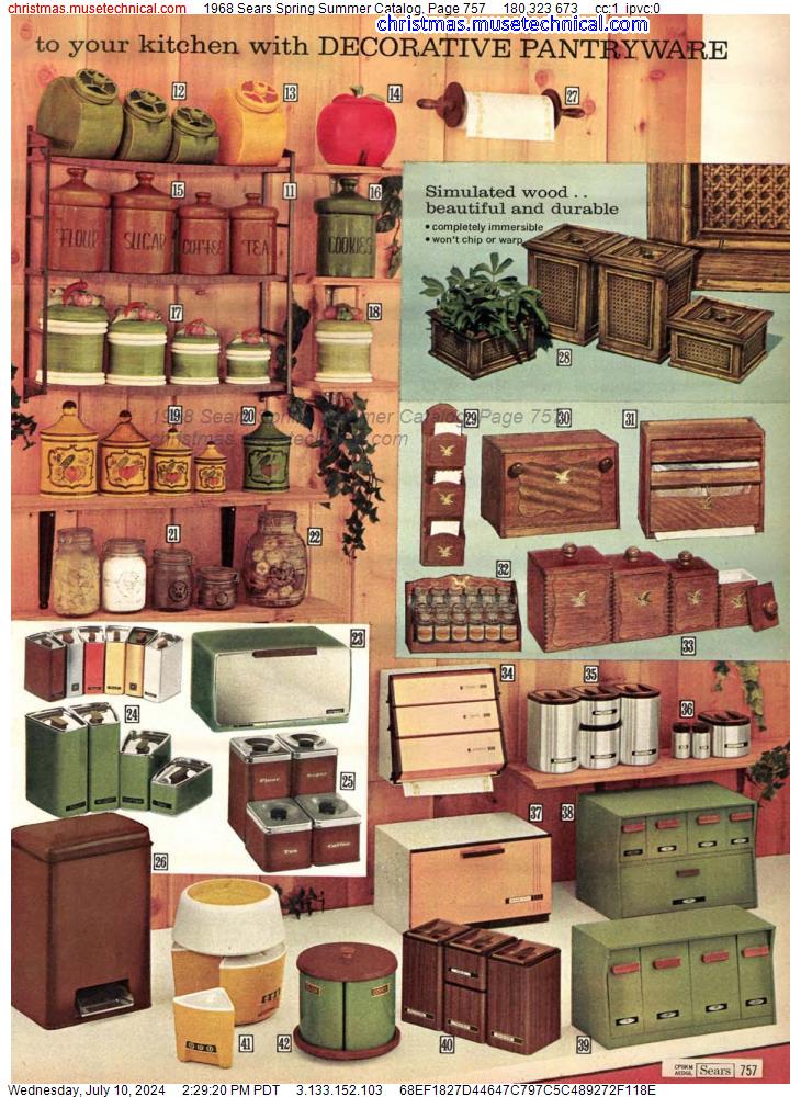1968 Sears Spring Summer Catalog, Page 757