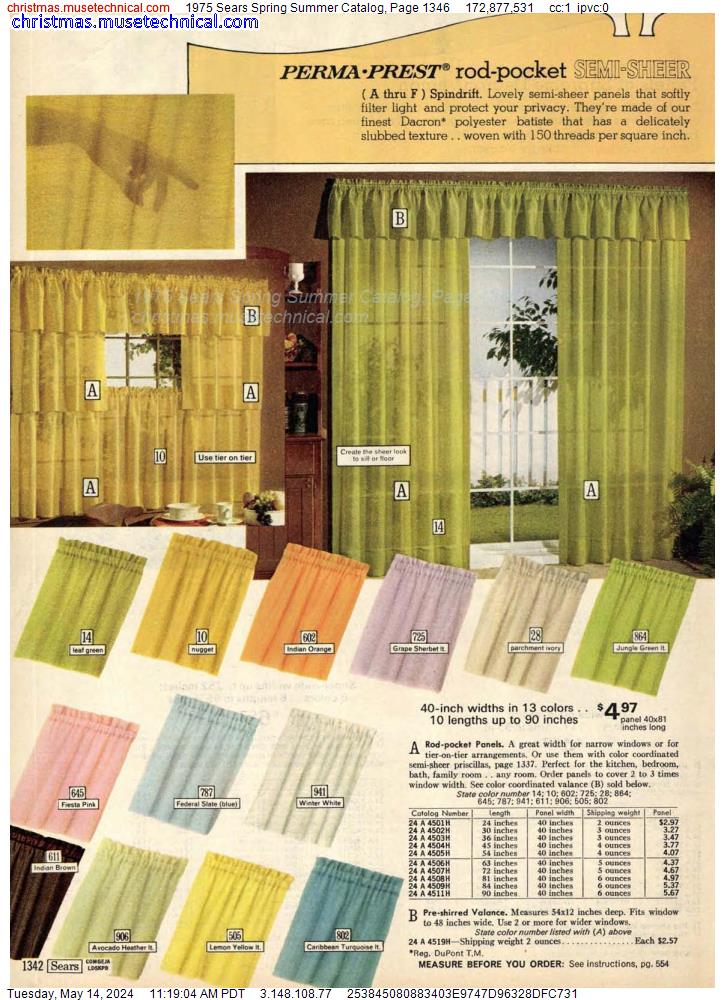 1975 Sears Spring Summer Catalog, Page 1346
