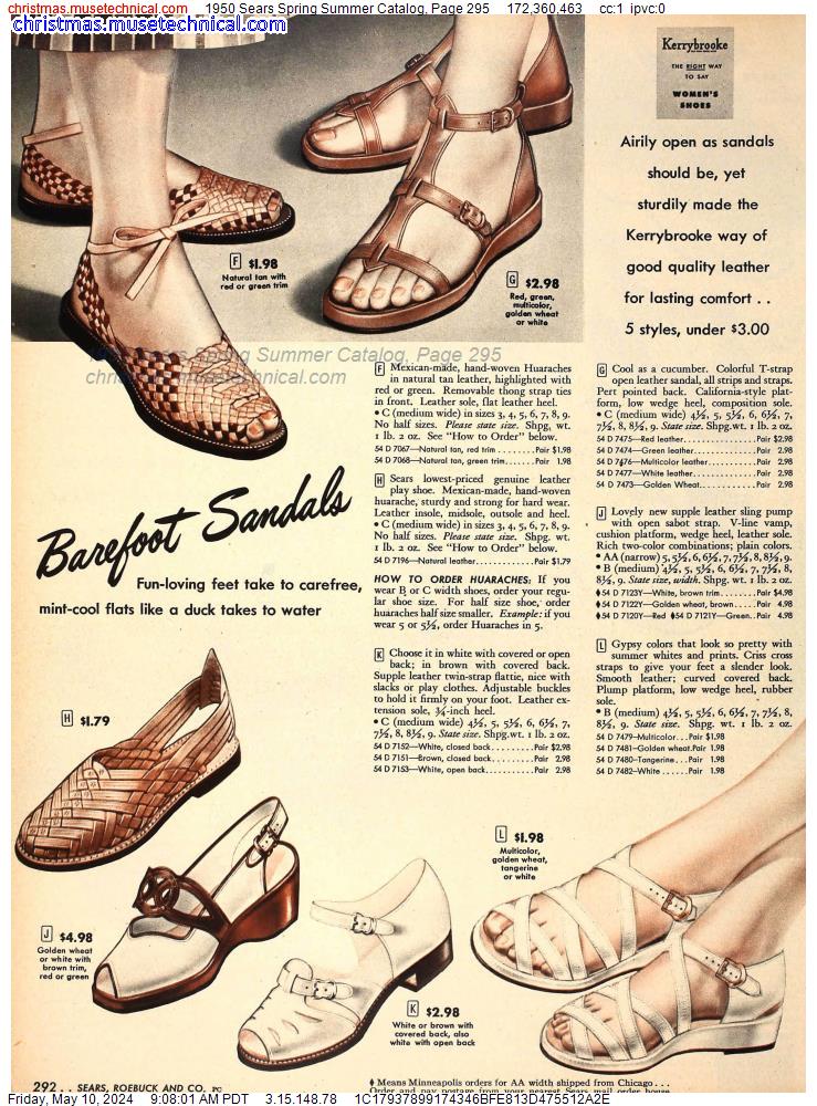 1950 Sears Spring Summer Catalog, Page 295
