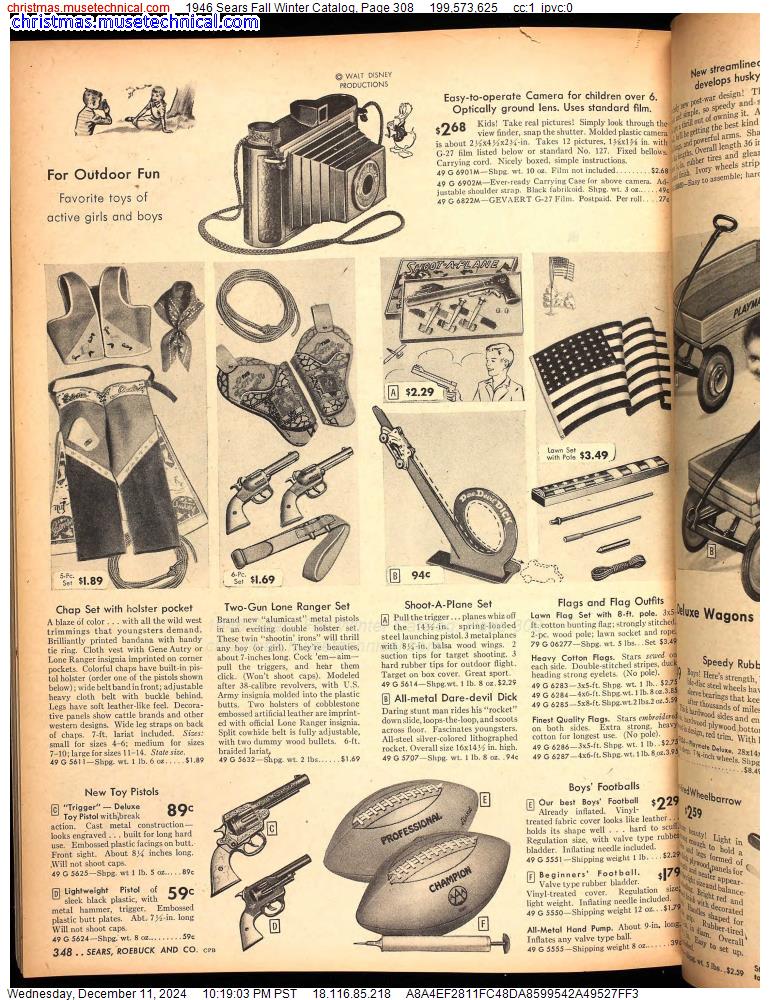 1946 Sears Fall Winter Catalog, Page 308