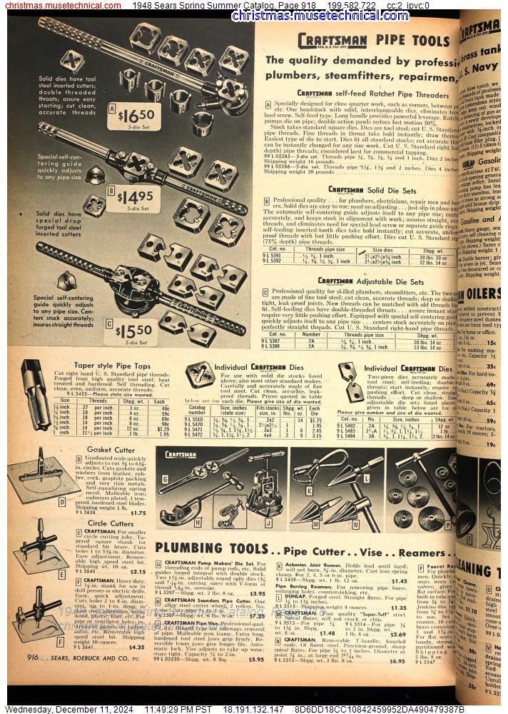 1948 Sears Spring Summer Catalog, Page 918