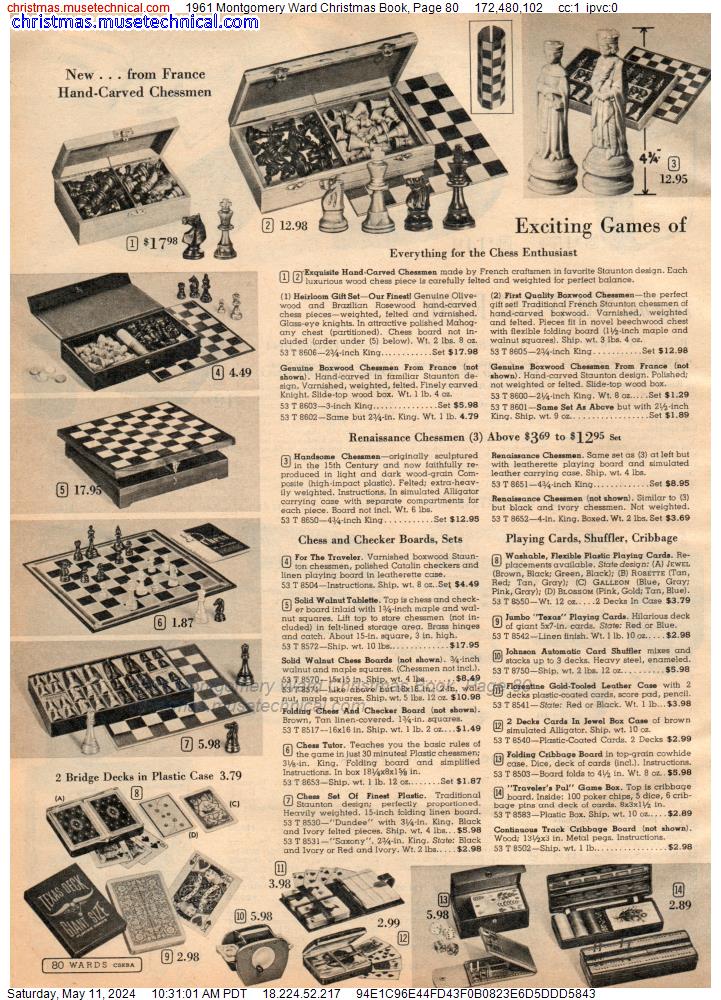 1961 Montgomery Ward Christmas Book, Page 80