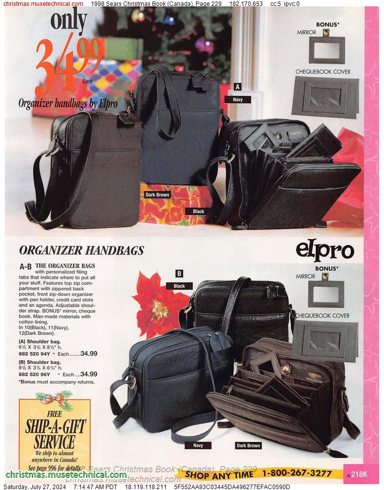 1998 Sears Christmas Book (Canada), Page 229