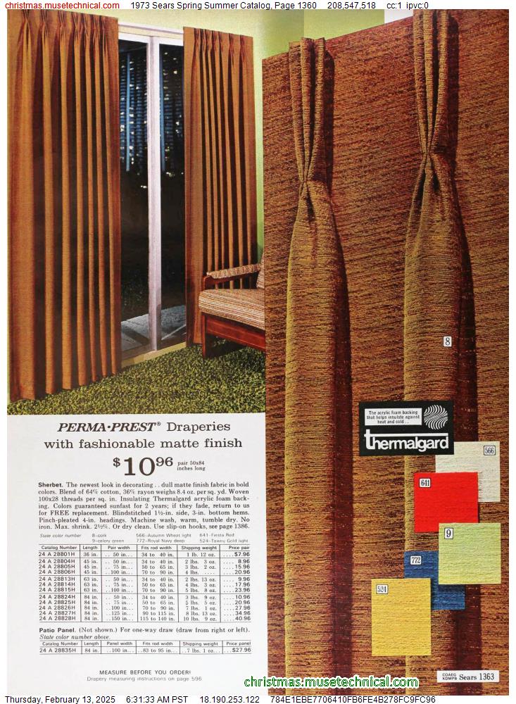 1973 Sears Spring Summer Catalog, Page 1360