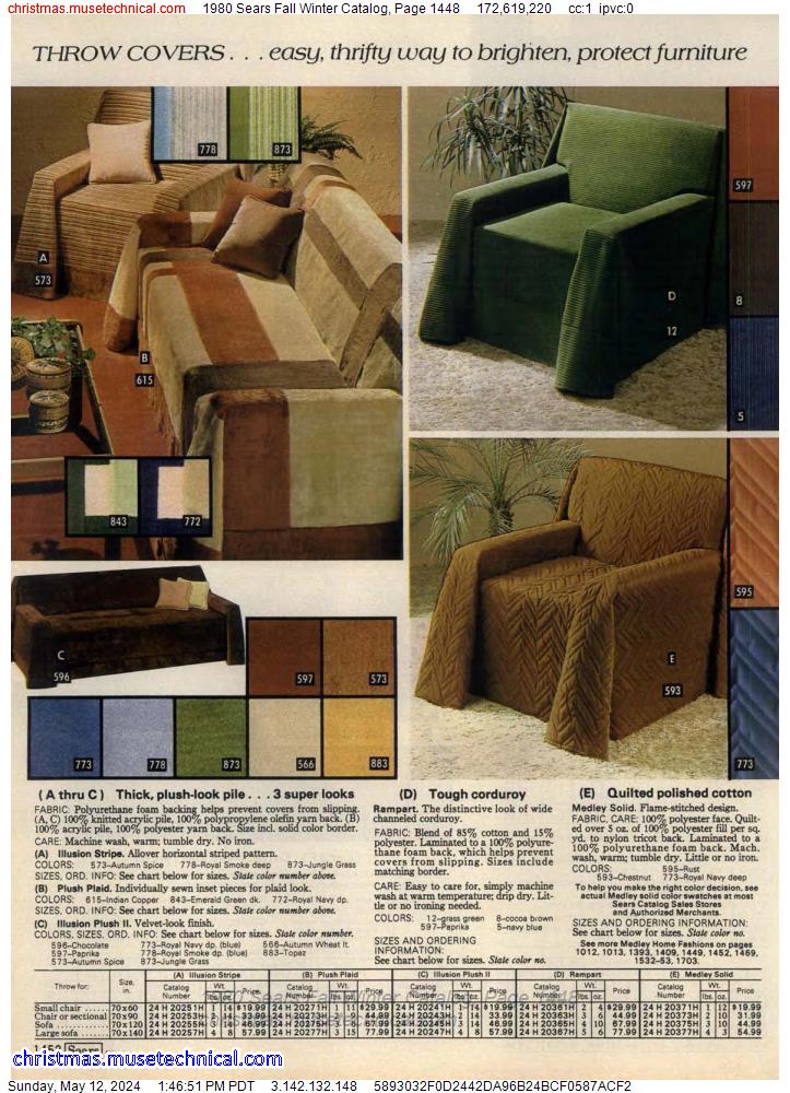 1980 Sears Fall Winter Catalog, Page 1448