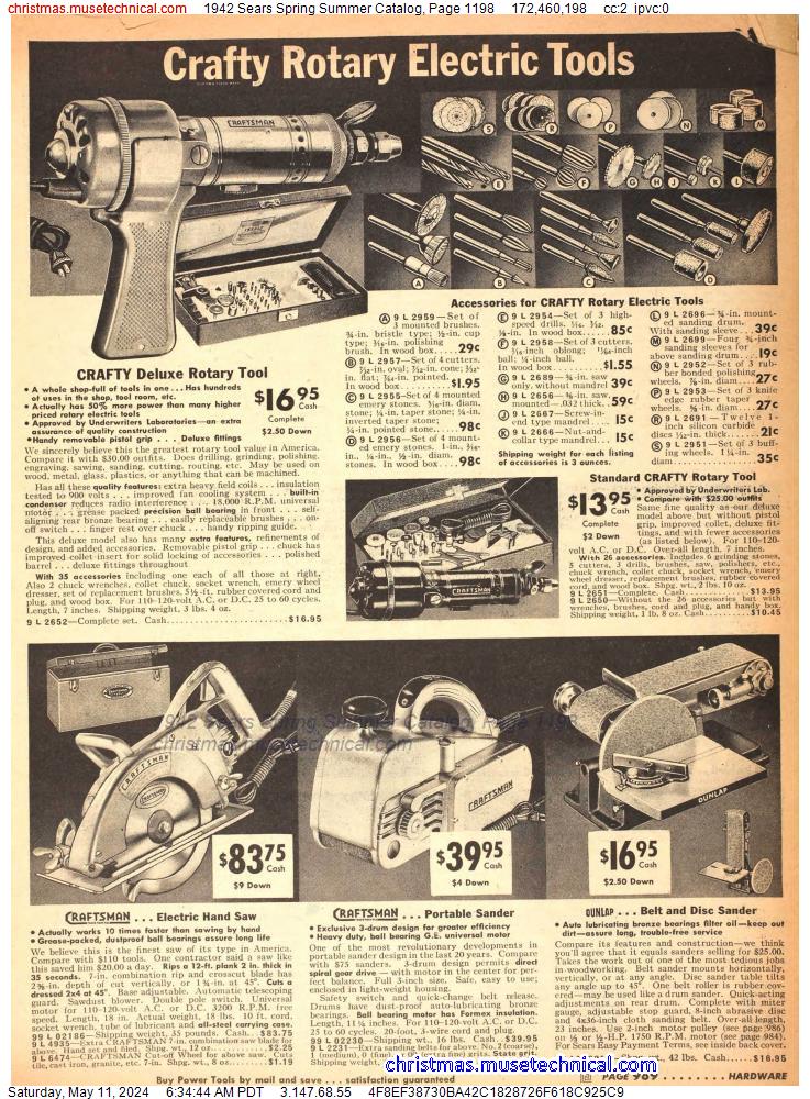 1942 Sears Spring Summer Catalog, Page 1198