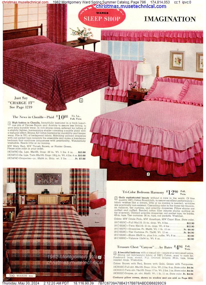 1962 Montgomery Ward Spring Summer Catalog, Page 786