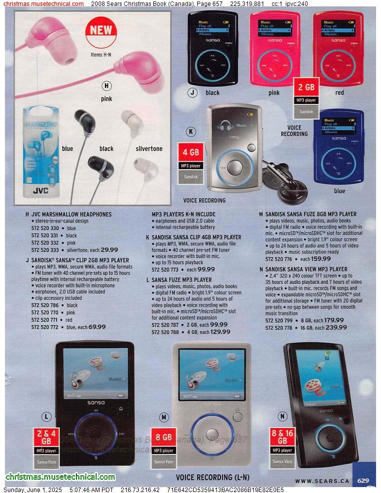 2008 Sears Christmas Book (Canada), Page 657