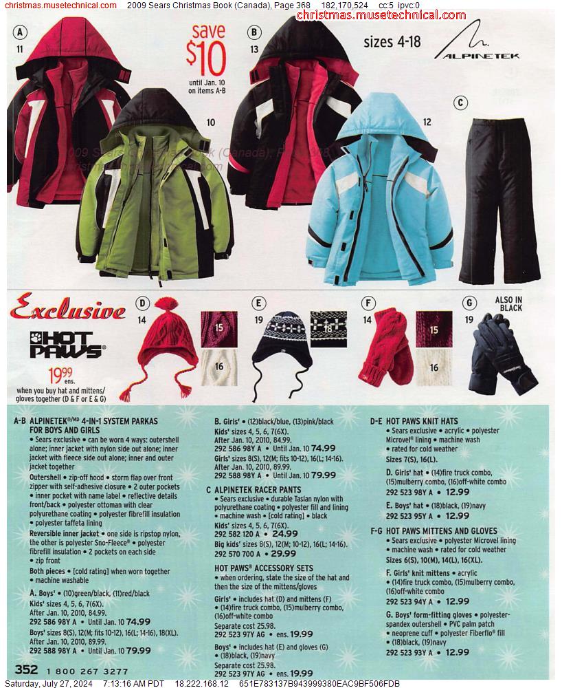 2009 Sears Christmas Book (Canada), Page 368