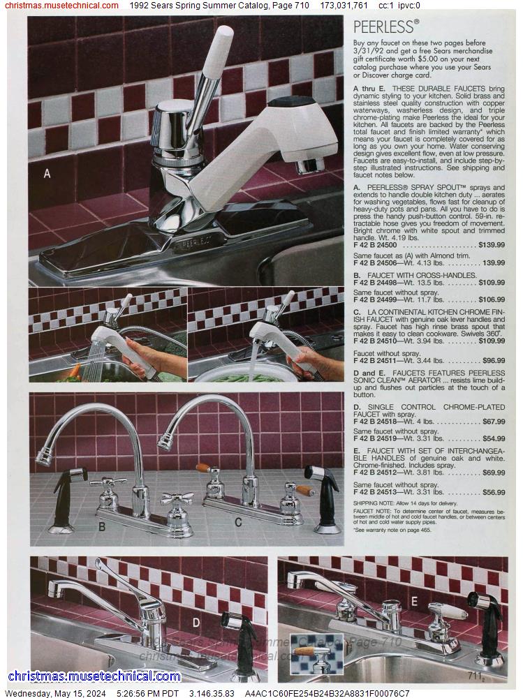1992 Sears Spring Summer Catalog, Page 710