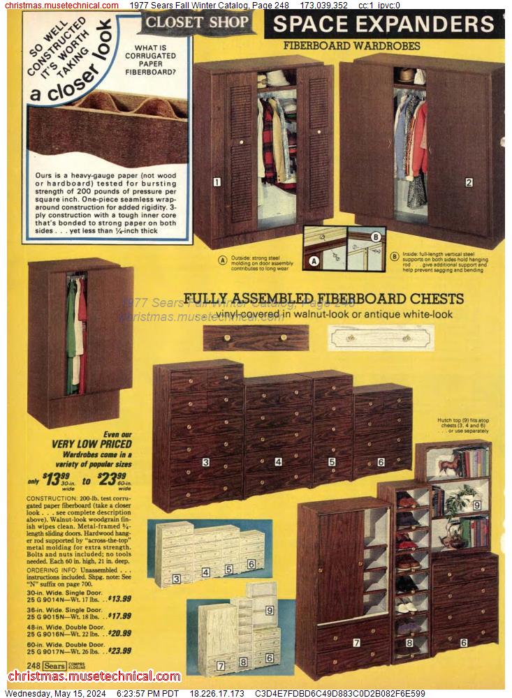 1977 Sears Fall Winter Catalog, Page 248