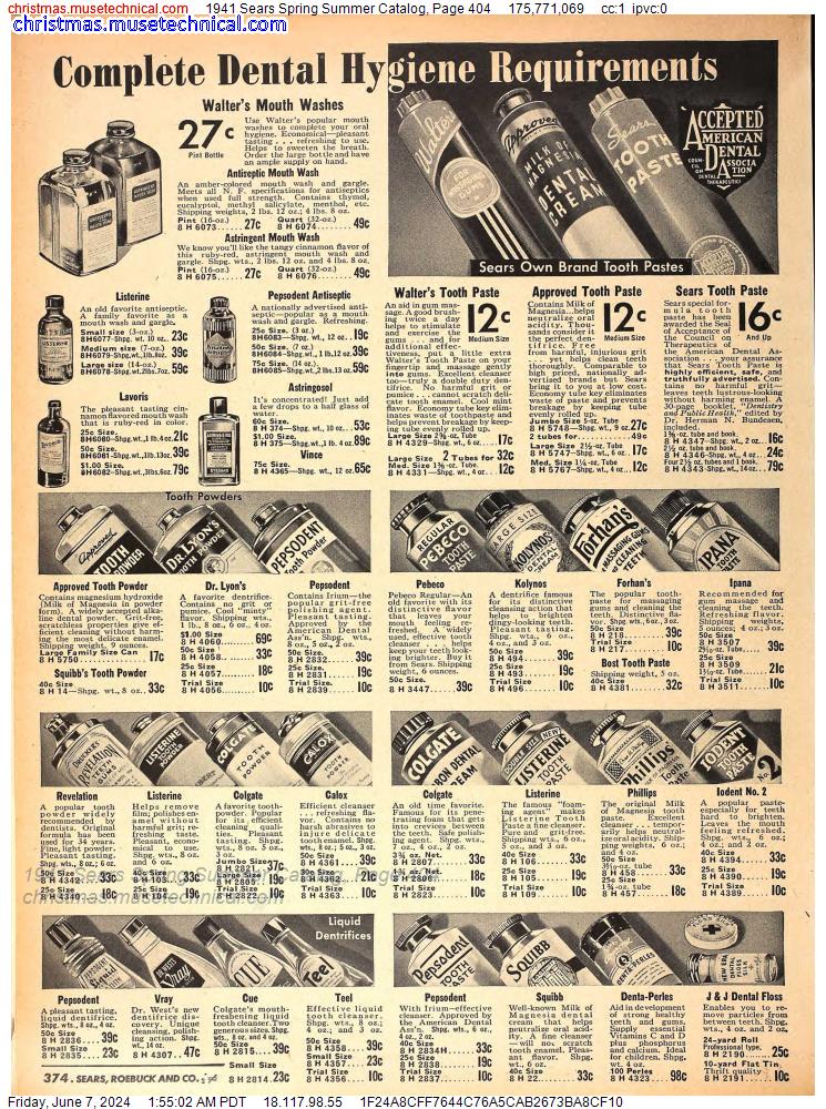 1941 Sears Spring Summer Catalog, Page 404