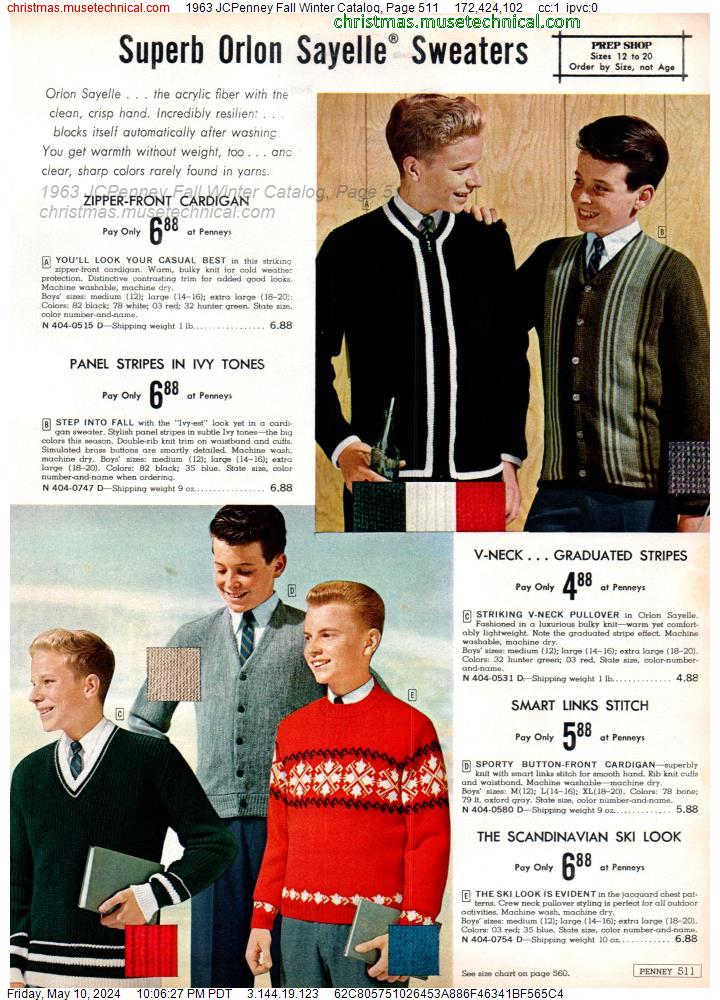 1963 JCPenney Fall Winter Catalog, Page 511