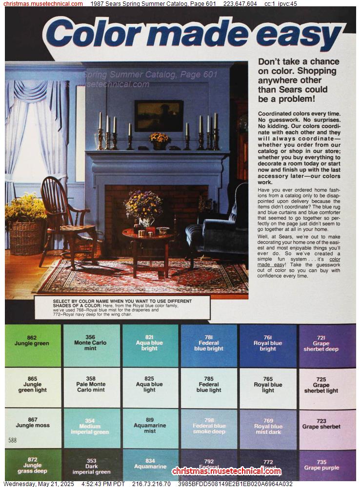 1987 Sears Spring Summer Catalog, Page 601