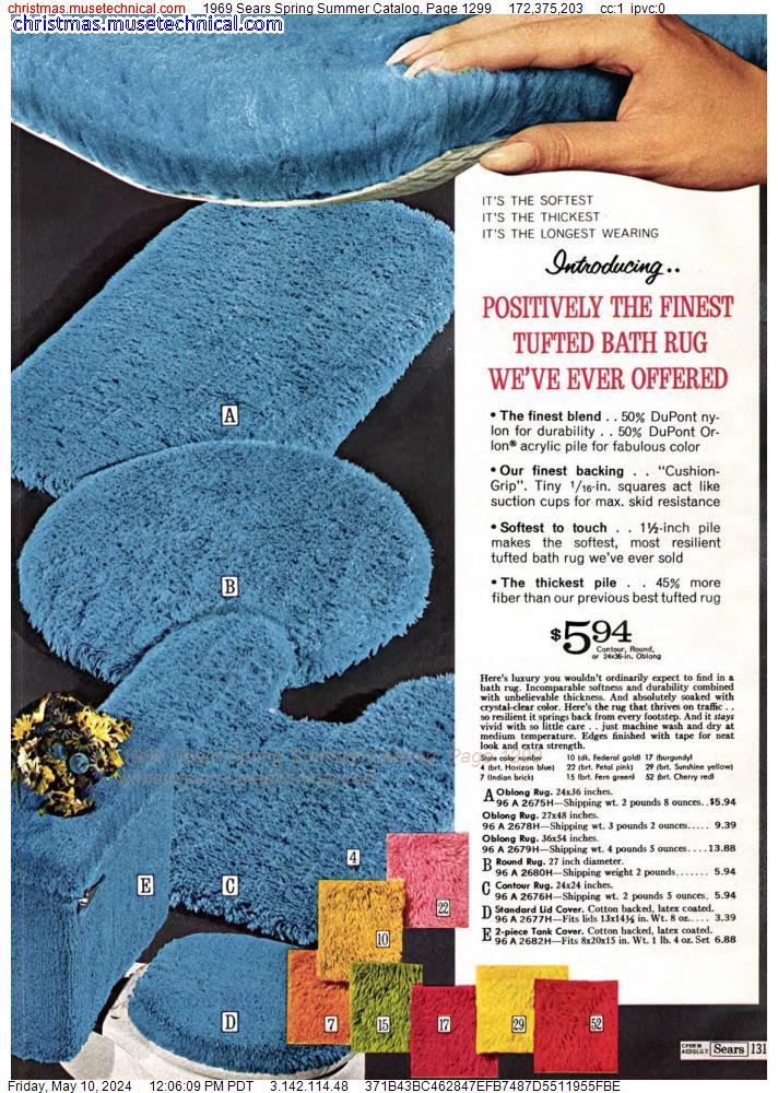 1969 Sears Spring Summer Catalog, Page 1299