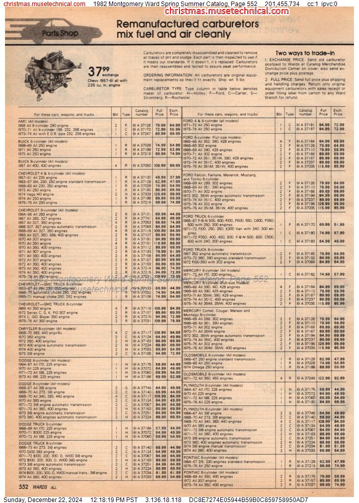 1982 Montgomery Ward Spring Summer Catalog, Page 552