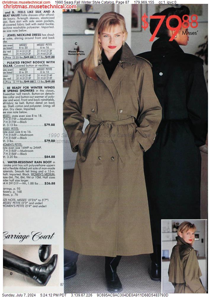 1990 Sears Fall Winter Style Catalog, Page 87