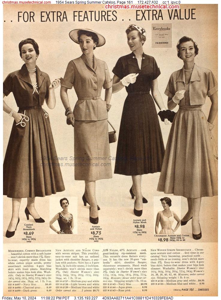 1954 Sears Spring Summer Catalog, Page 161