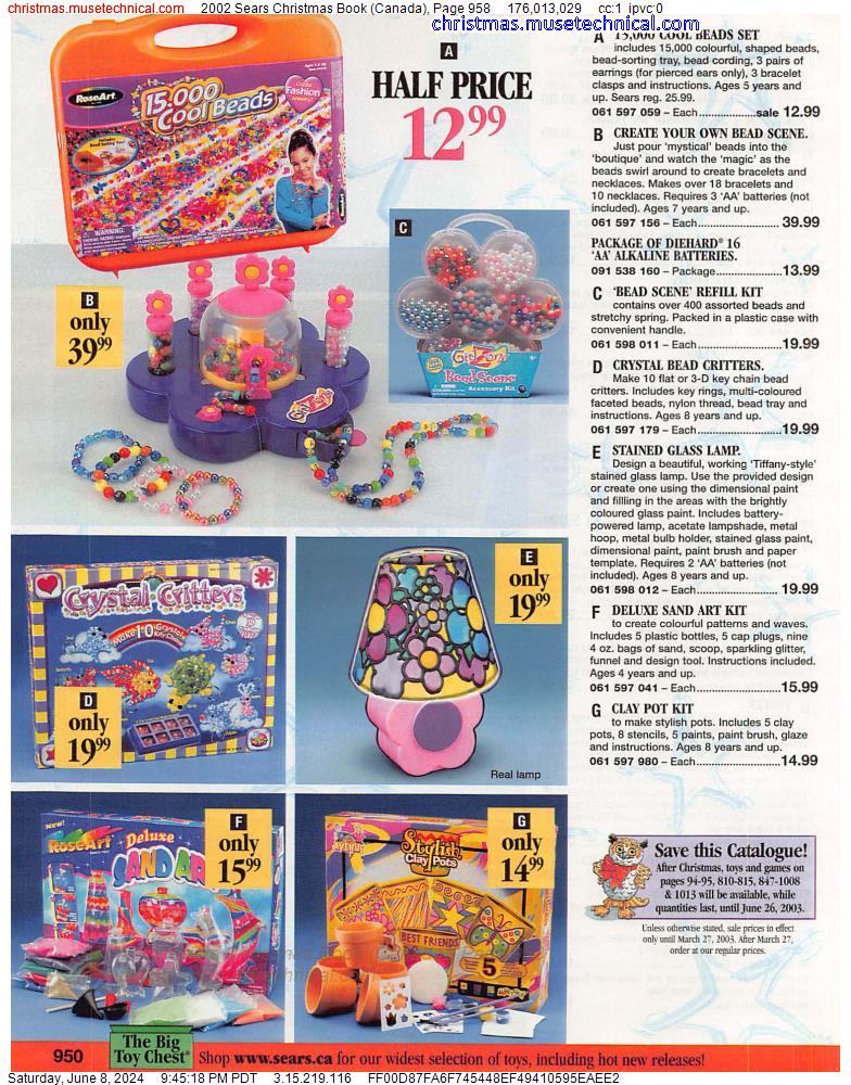 2002 Sears Christmas Book (Canada), Page 958